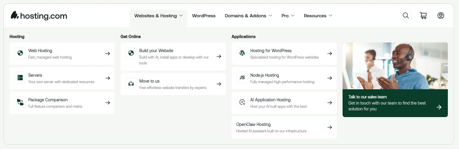 Hosting.com Reviews 2027: Pricing, Performance, Features & WordPress Guide 1 Compare Hosting.com hosting plans for different website requirements