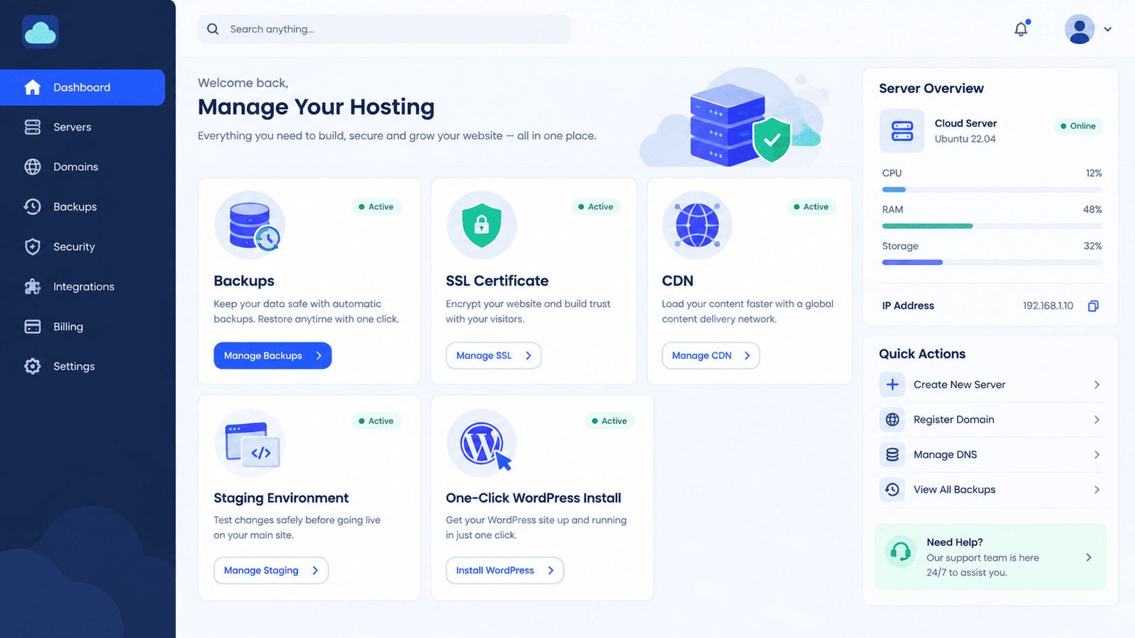 The Ultimate Guide to the Best Cloud Hosting in 2026 (Tested & Compared) 3 Manage WordPress cloud hosting features and resources